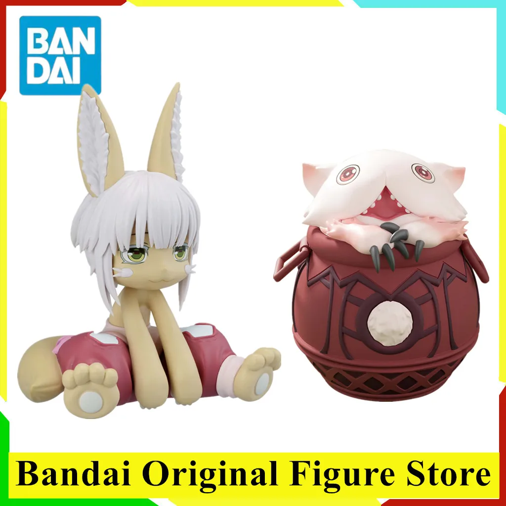

Original BANDAI Meinya Mitty Nanachi Action Figure Made in Abyss Retsujitsu no Ougonkyou Anime PVC Model Collection Doll Gift