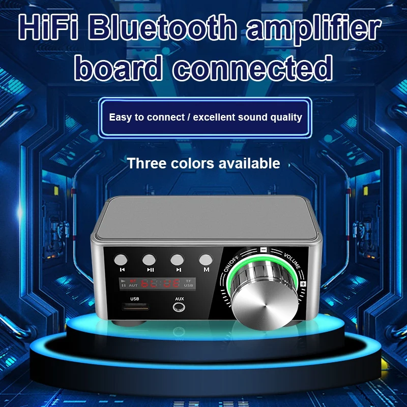 

Bluetooth Digital Power Amplifier Board Class D Audio Amplifiers Mini Hifi Stereo Fever Audio MP3 Player