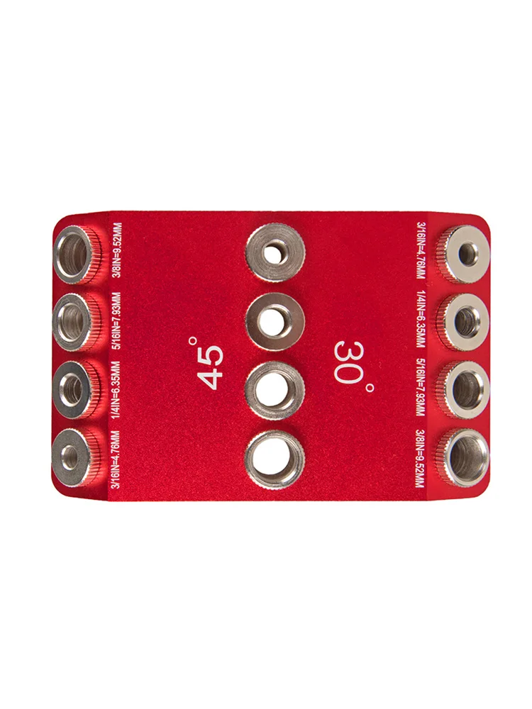 Gabarit de guidage de trou de perçage d'angle de 30/45/90 degrés pour trou coudé et droit, modèle de perçage de vis de décalage de garde-corps de câble de pont Portable