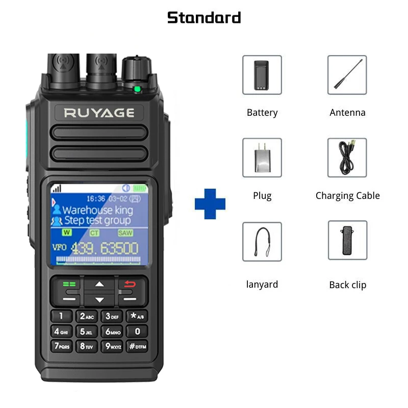 Walkie Talkie POC UHF Phone 4G, Radios de radio de dos vías, Teléfono de estación de radioaficionado, Móvil, Largo alcance, 100 km de distancia