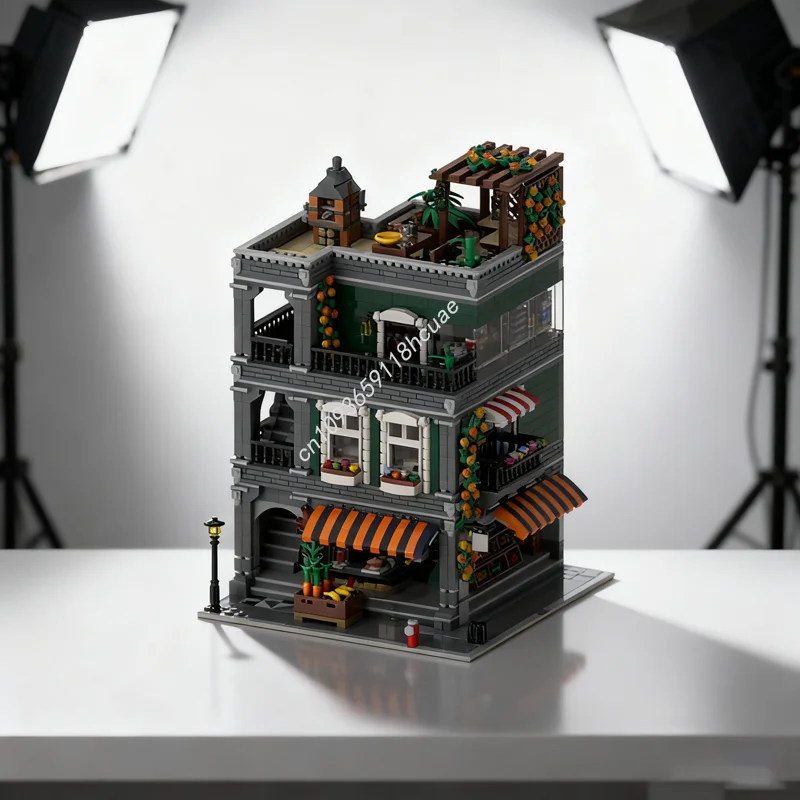 

3627pcs MOC Grocery Shop Modulared Model Building Blocks Architecture Assemble Education Christmas Gift Brick Kids Toy Birthday