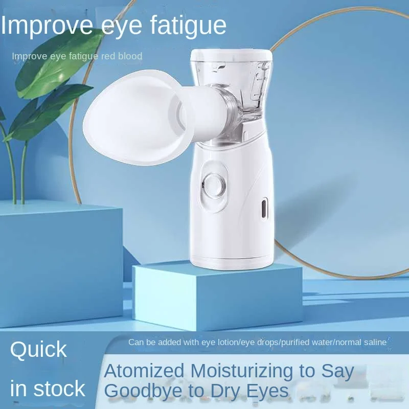 Dispositivo portátil usb para cuidados com os olhos, pulverizador silencioso recarregável para olhos secos e itens essenciais para viagens de beleza, hidratante atomizador