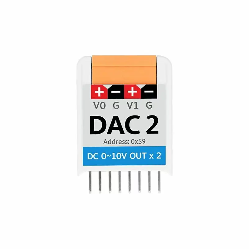 Official M5Stack StickC Compatible DAC2 HAT Dual-Channel Digital-to-Analog Converter Unit GP8413