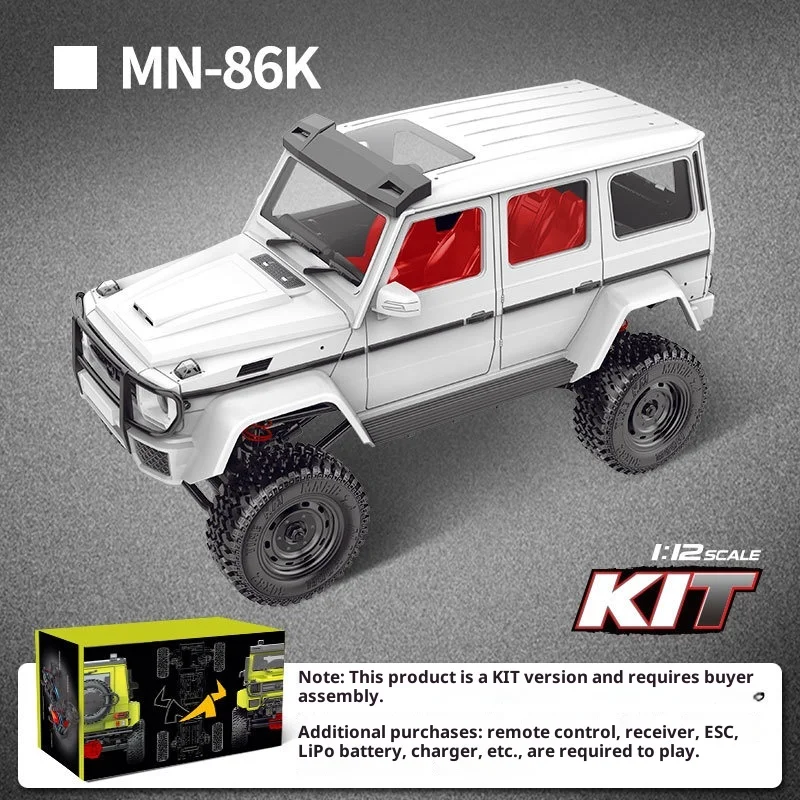 

1:12 Scale RC Model Car Kit: Assembly Required Remote-Controlled Large-Scale Simulation Toy Vehicle for Children and Hobbyists