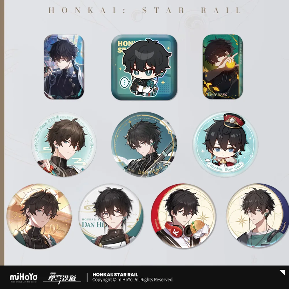 

Sunsyea Official Honkai Star Rail Merch From miHoYo Dan Heng Badge Anime Collection