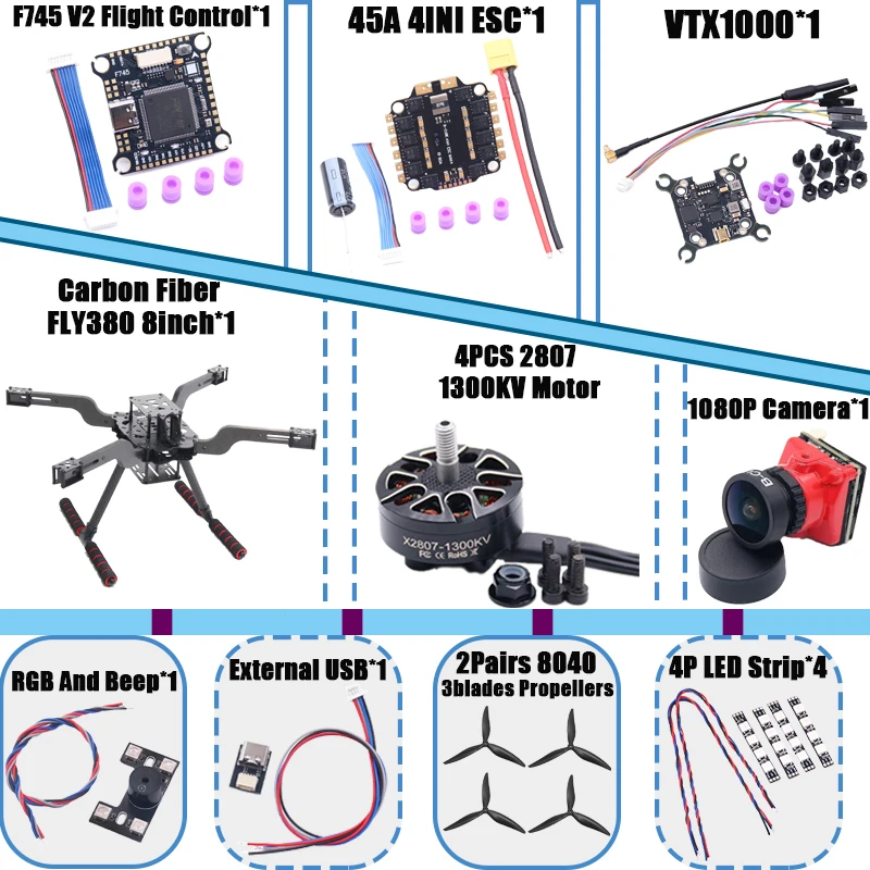 

B-CUBE Open Source Новый Умный Дрон FLY350 380MM F722 Квадрокоптер-Рама RC Мультикоптер с Подвесом и Шасси Betaflight