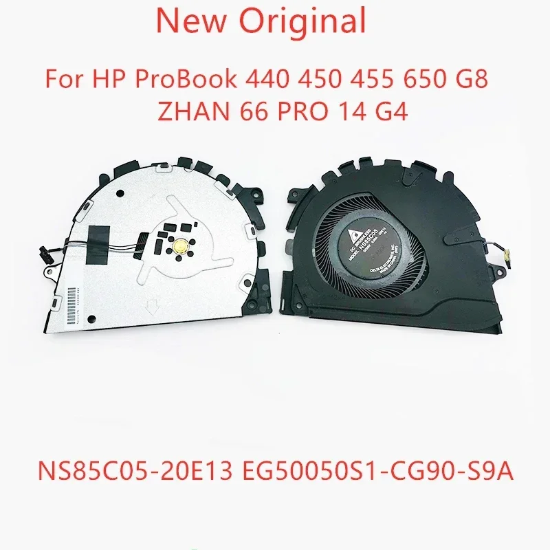 New Original Laptop CPU Cooling Fan For HP ProBook 440 G8 450 455 650 G8 ZHAN 66 PRO 14 G4 Fans NS85C05-20E13 EG50050S1-CG90-S9A