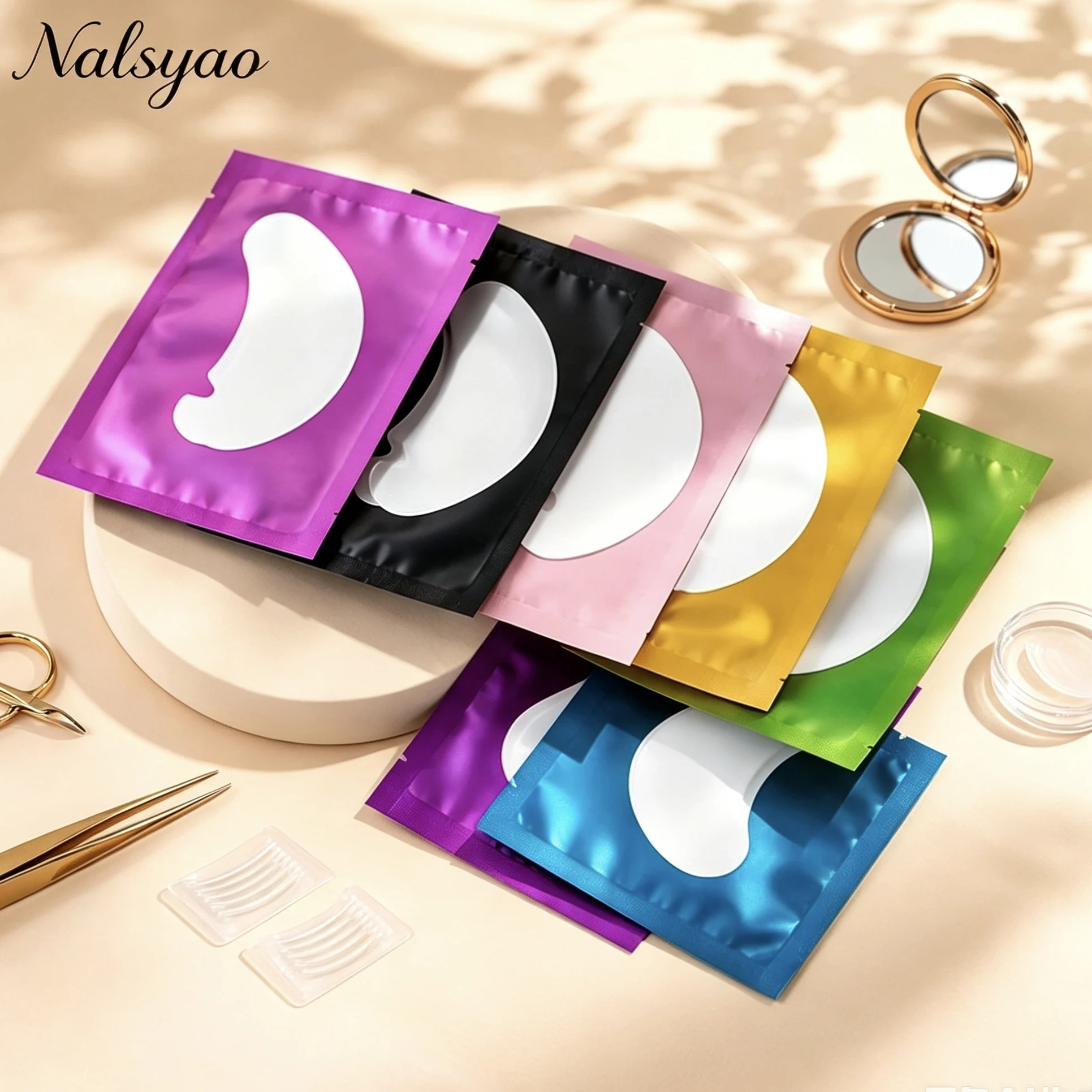 Eyelash Extension Makeup Tools 50 Pairs Eyelash Under Eye Patches Eye Pad Isolation Remove Hydrogel Eye Patch Sticker Gasket