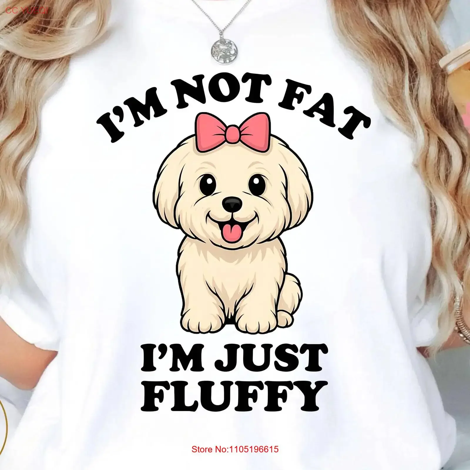 No soy gordo solo esponjoso Coton de Tulear camiseta para perro divertido lindo amante de las mascotas para propietarios vintage gráfico lavado elegante