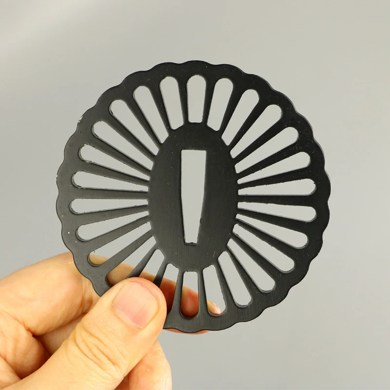 Nice Katana Tsuka Handle Steel Tsuba Guard Alloy Kashira Menuki Fuchi Habaki Seppa for Real Japanese Samurai Sword Fittings