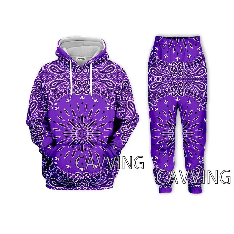 

New Fashion Women/Men's 3D Print Crips Gang & Blood Gang Hooded Sweatshirts + Pants Trouser Suit Clothes Two-Pieces Sets