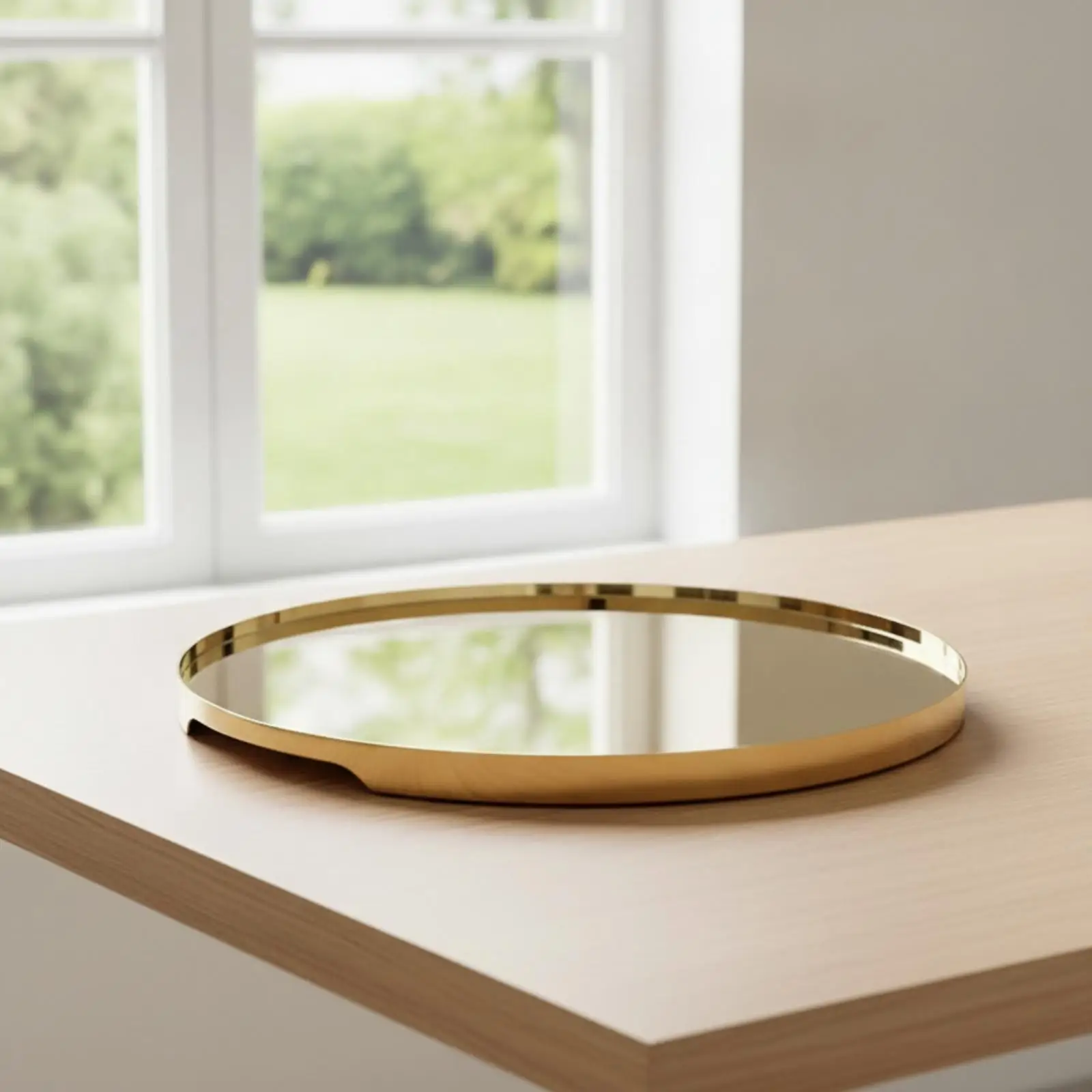 Mirror Finish Tray Polished Stainless Steel Tray Platter Decorative Modern for