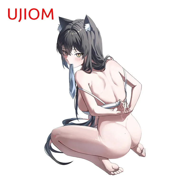 UJIOM 13cm Animal Ear Hololive NSFW Wall Sticker Vinyl Creativite Kids Room Sofa Wall Decal Wallpapers Home Decoration