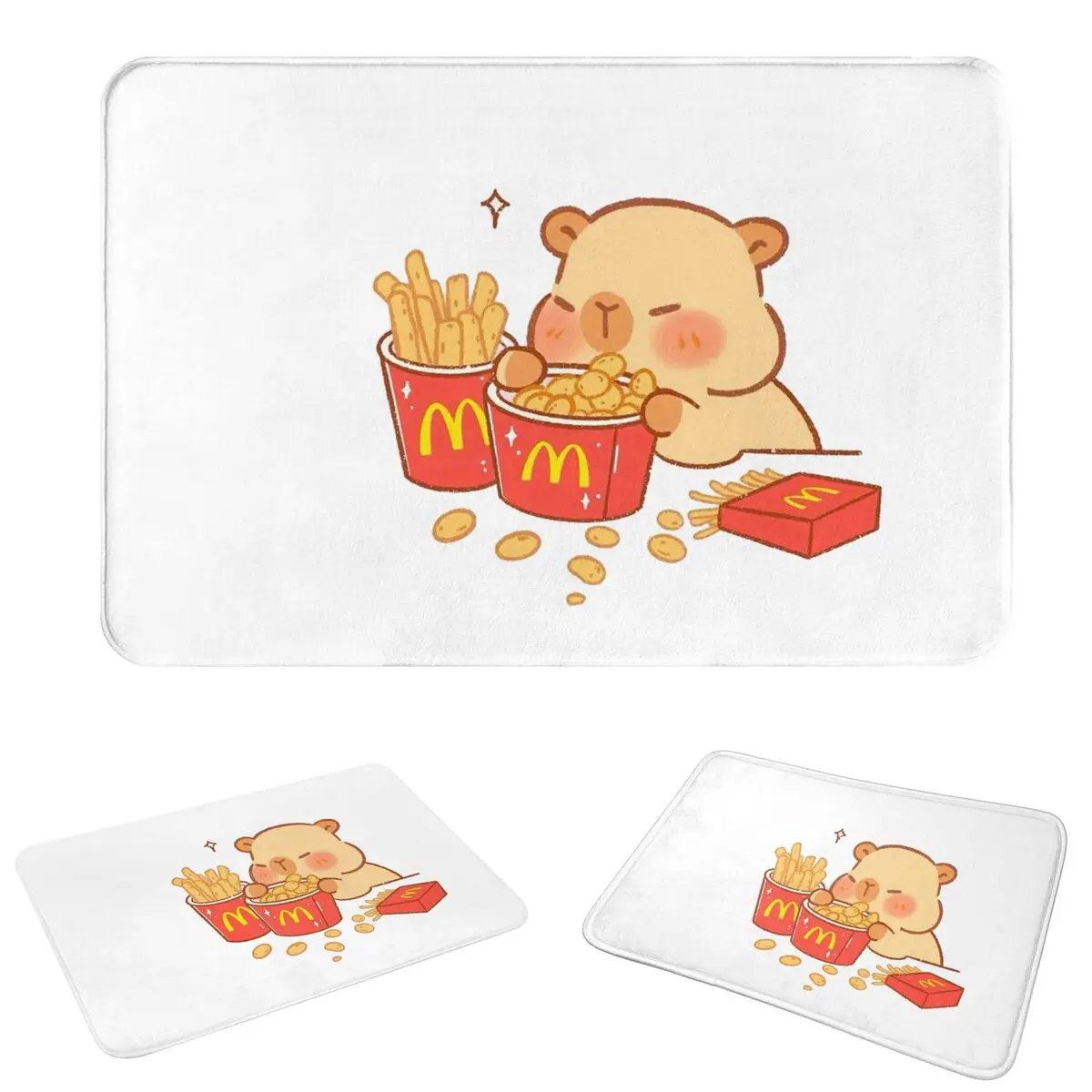 Capybara Doormat Sand Scraping Carpet Rug Kitchen Entrance Home Floor Mat for Bathroom Footpad Mats