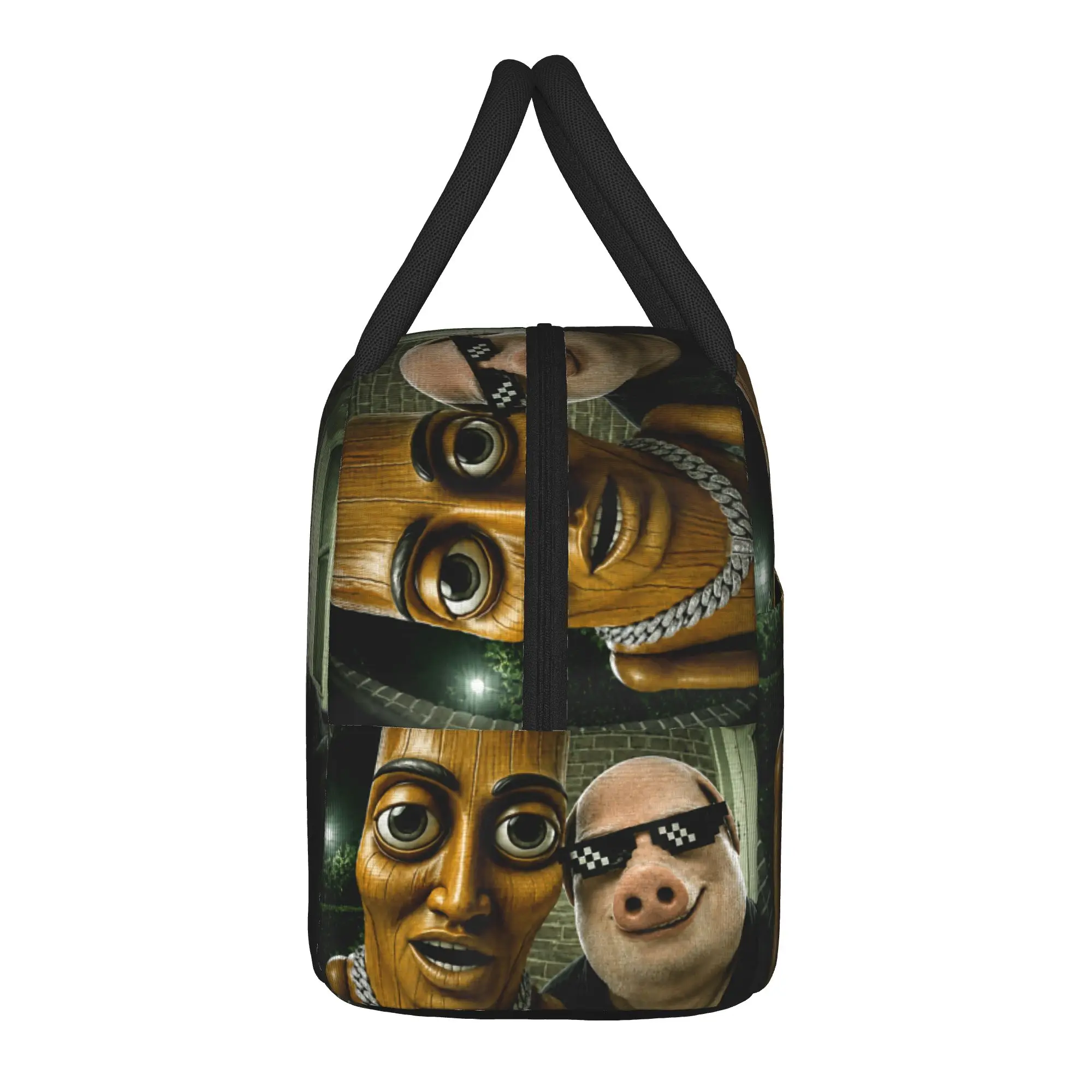 John Pork Triple T There is Motion Lunch Bag  Casual Lunch Box For Women Picnic Portable Cooler Bag Oxford Thermal Lunch Bags