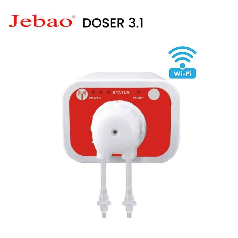 Jebao DC 12V último Control WiFi mango automático acuario bomba dosificadora de agua salada 3,1 para pecera de arrecife de Coral marino