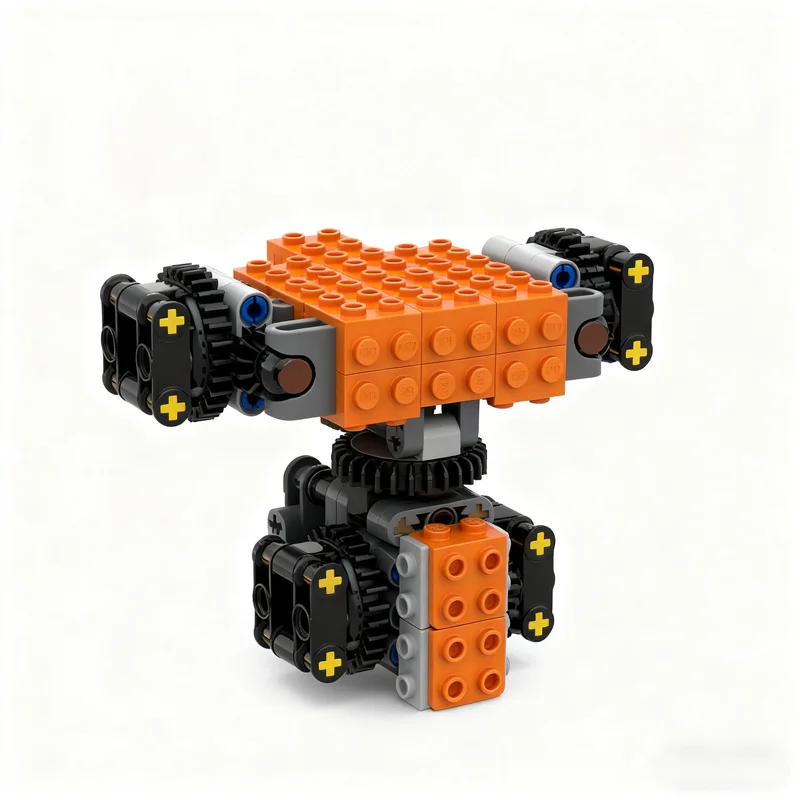 151pcs MOC Draaitafel Mech Torso Concept Technisch Model Bouwstenen Architectuur Speelgoed Kerstcadeau Idee Baksteen Onderwijs