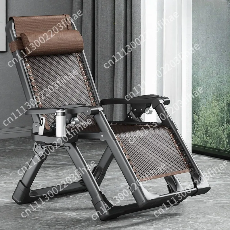 recliner lunch break folding rattan chair nap bed balcony home leisure for the elderly rattan back bench
