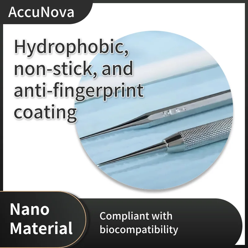 Biocompatible Hydrophobic Nanomaterial Coating, Fingerprint-Free & Anti-Stick for Medical Devices