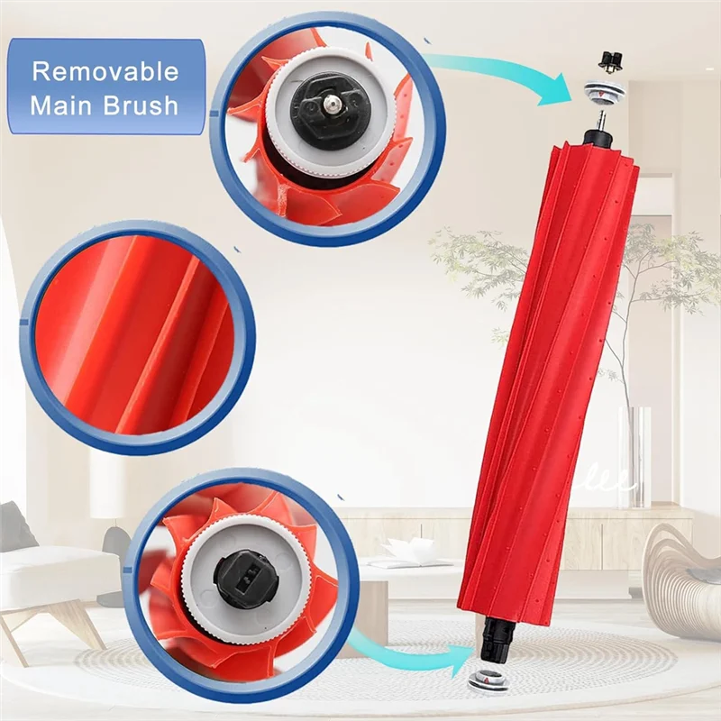 مجموعة واحدة من ملحقات أجزاء عالية الجودة للمكنسة الكهربائية Roborock Q Revo، مجموعة قطع غيار لروبوتات Roborock P10، Brus الرئيسية