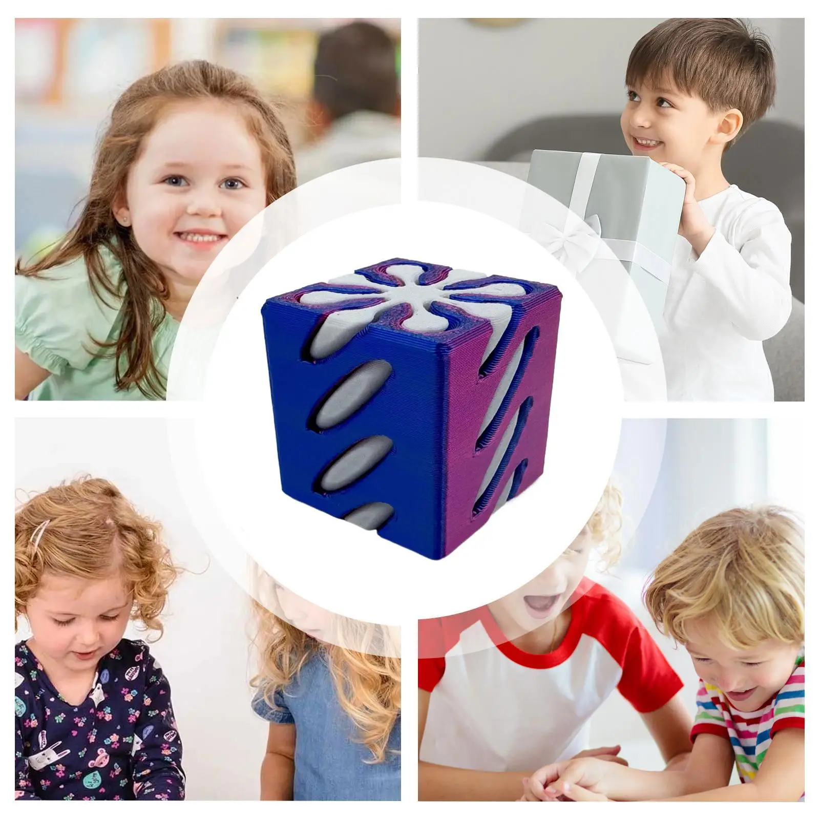 Juguete antiestrés en espiral con estampado 3D, modelo educativo interactivo para padres e hijos, juguete para aliviar el estrés para chico, niñas y niños