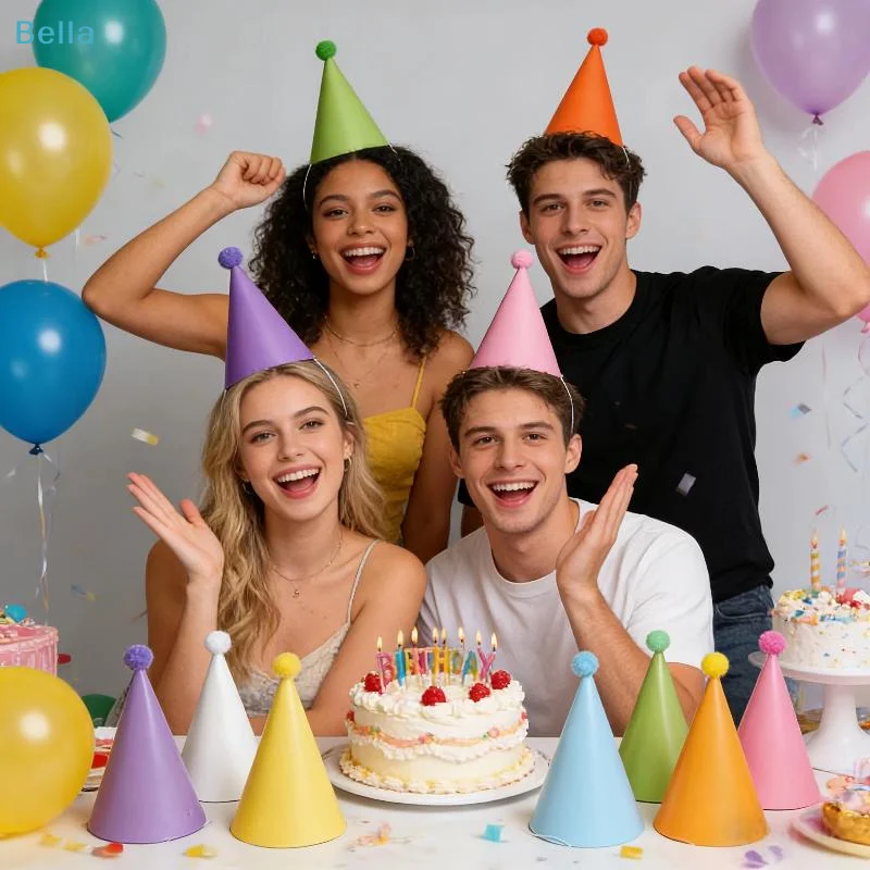 〔M〕5/6/9/12Pcs Chapéu de Cone  - Party Hat Cone avaliação e preço