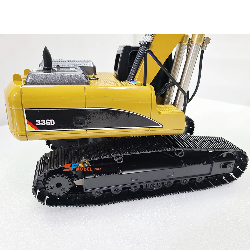 HUINA 580 excavadora hidráulica RC 1/18 336D RC excavadora hidráulica modelo de Metal maquinaria de ingeniería Control remoto modelo de coche de juguete