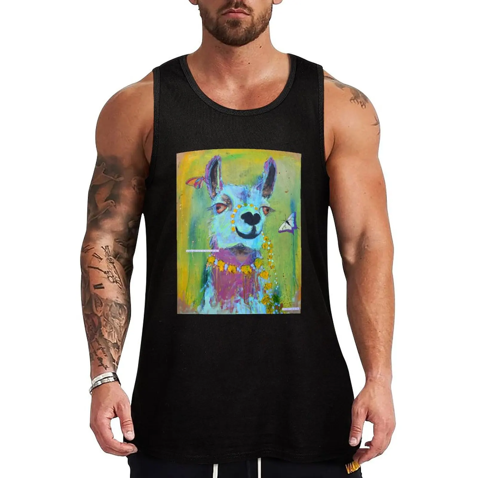 Llama for Hannah Tank Top sleeveless man shirts Sports clothing summer 2024 Men's clothing