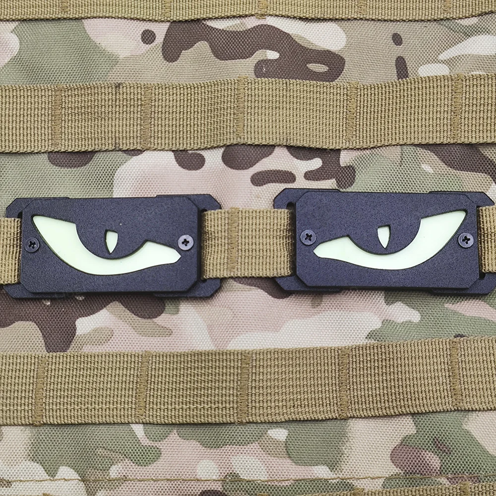 Molle EDC Identify Safety Outdoor Mark Strip Patch Umbrella Blood Type Nuclear Radiation Cat Eyes Tactical Equipment Accessorry
