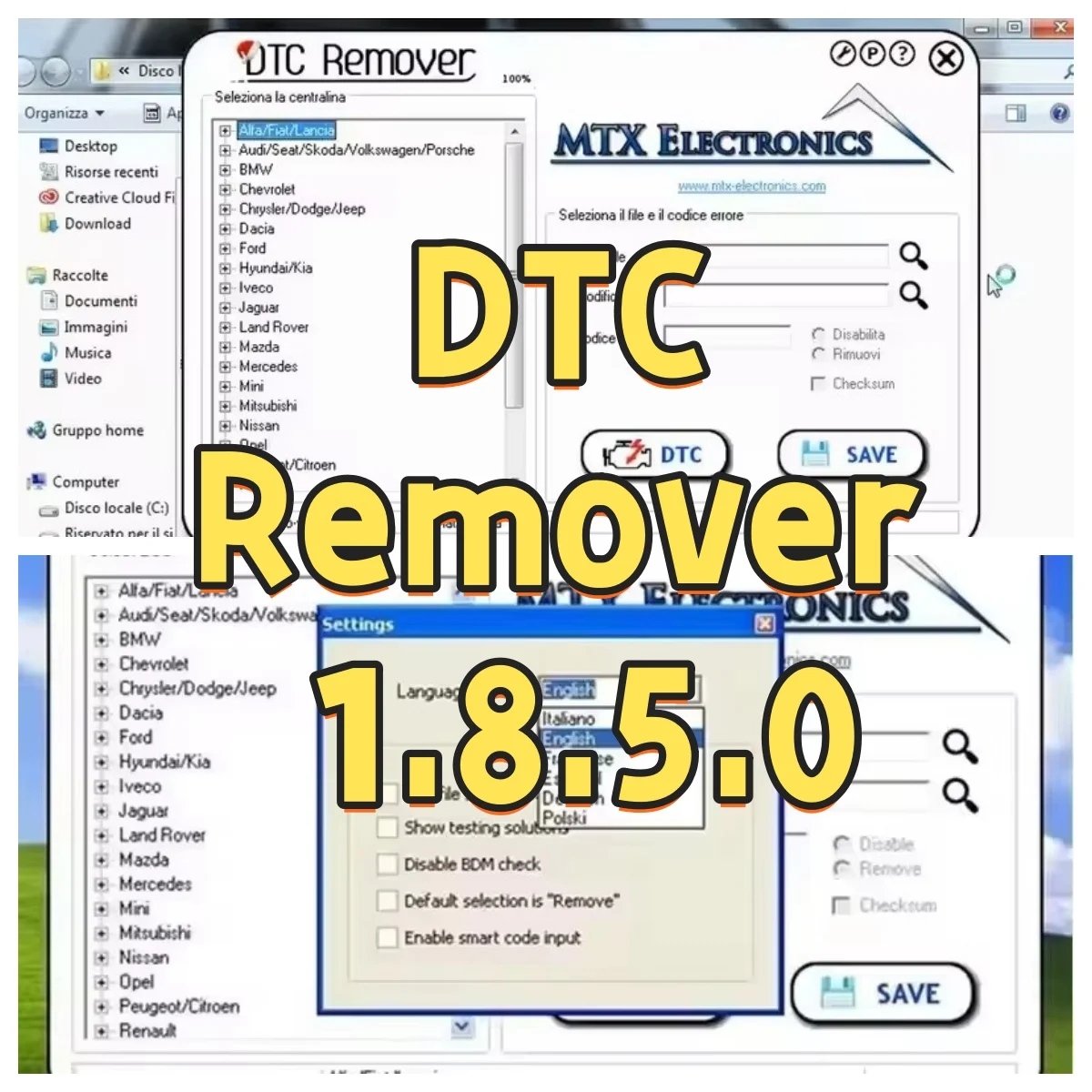 Good price ECU adjustment software 2025 For Download MTX DTC Remover 1.8.5.0 with Keygen Full Unlimited Software for Window 7