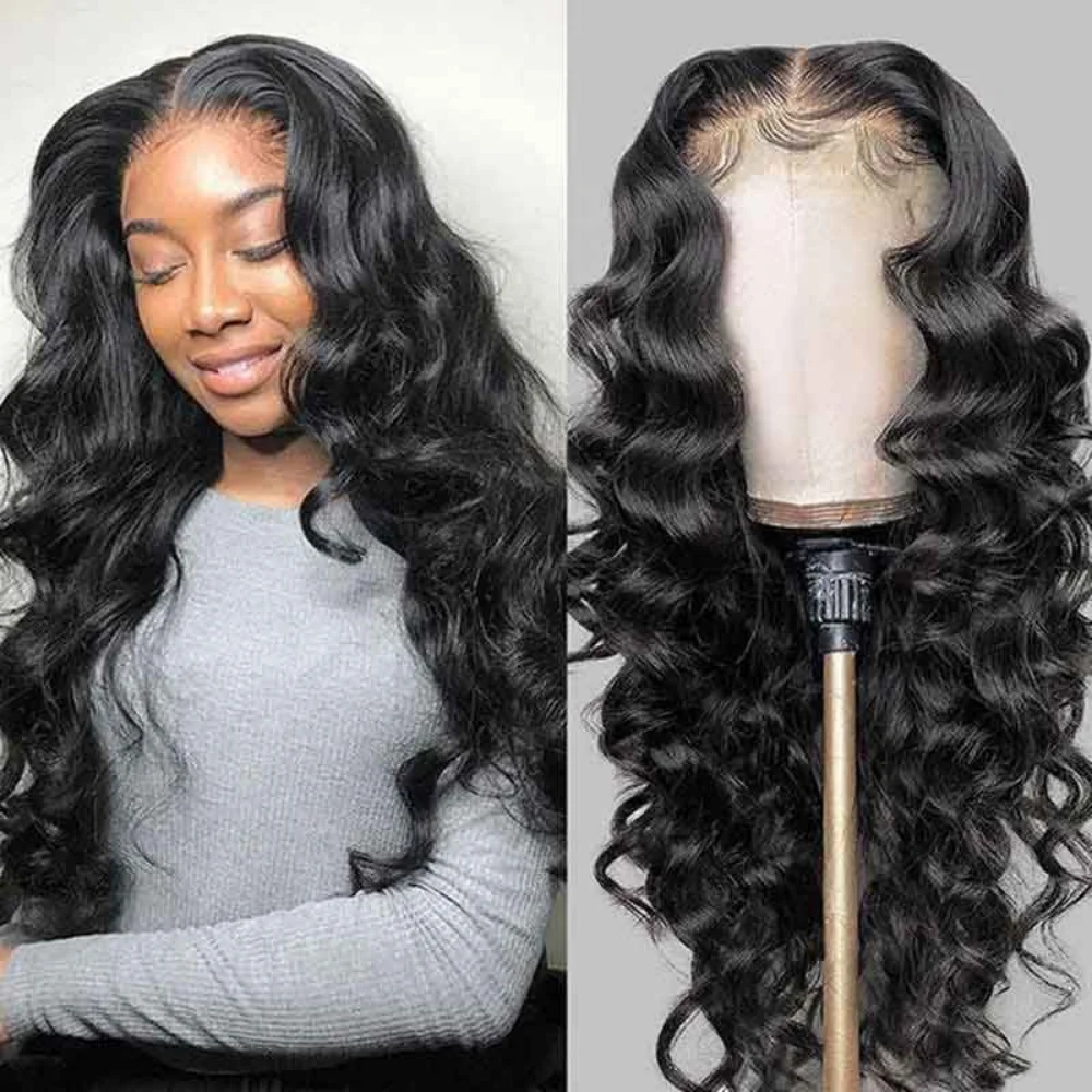 Loose Deep Wave Curly Brazilian Human Hair Wigs 40 42 Inch Long Length Optional 13x4 13x6 HD Lace Frontal Lightweight Styling Wigs for Ladies