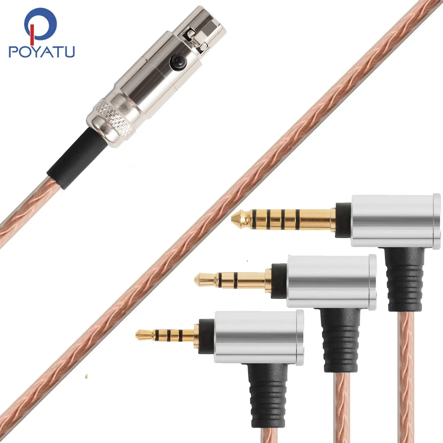 Cable de auriculares equilibrado de 4,4 mm y 2,5 mm para AKG Q701, K702, K712, K712 PRO, K240, K240S, K240 MK II Cable de audio de repuesto