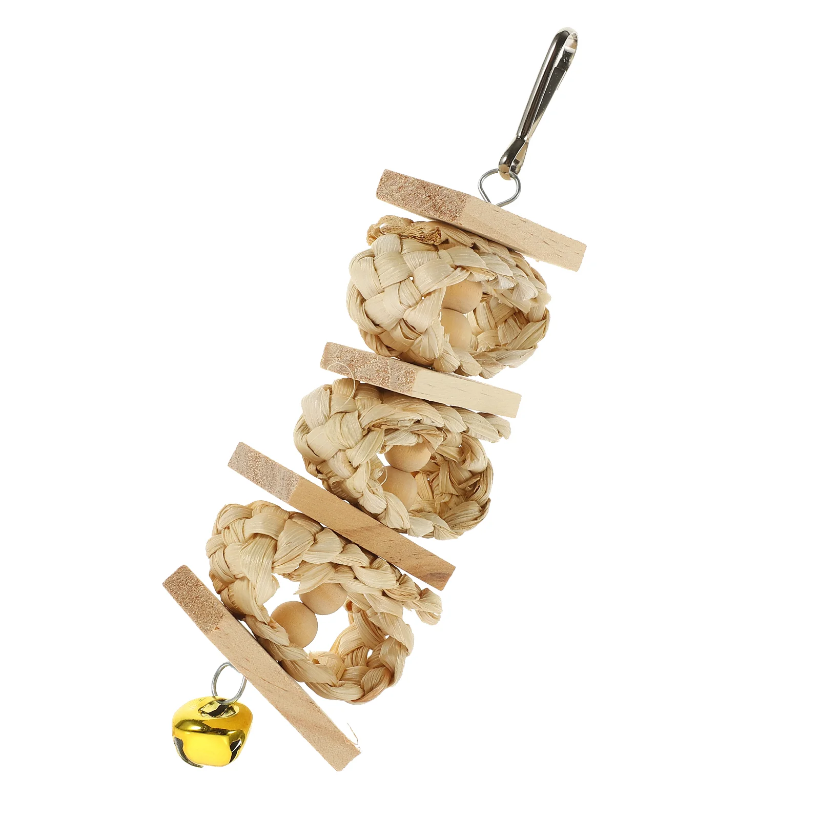 ألعاب شينشيلا الببغاء الطبيعي مضغ الطيور سوينغ قفص خشبي العلف أقفاص معلقة