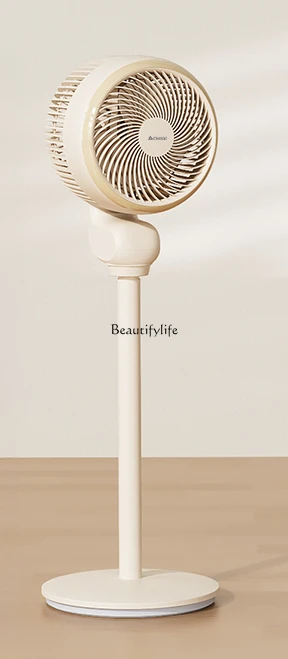 Air Circulation Electric Fan Household Floor Light Tone Remote Control Aromatherapy Turbine Strong Wind