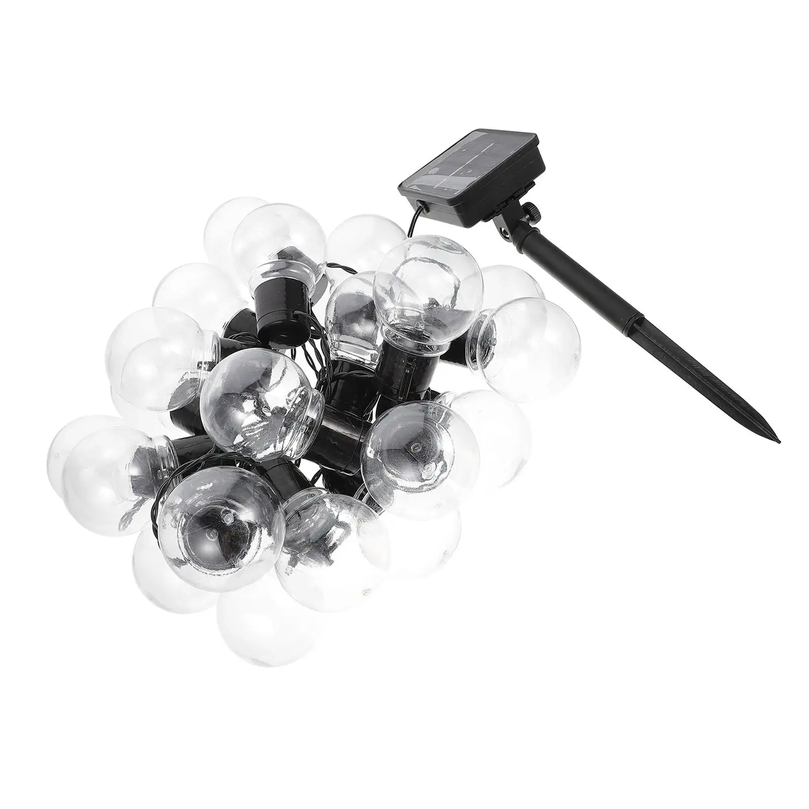 Solar String Lights Yard Decor Water Proof Outdoor Adornment Garden Lamp Abs Scene