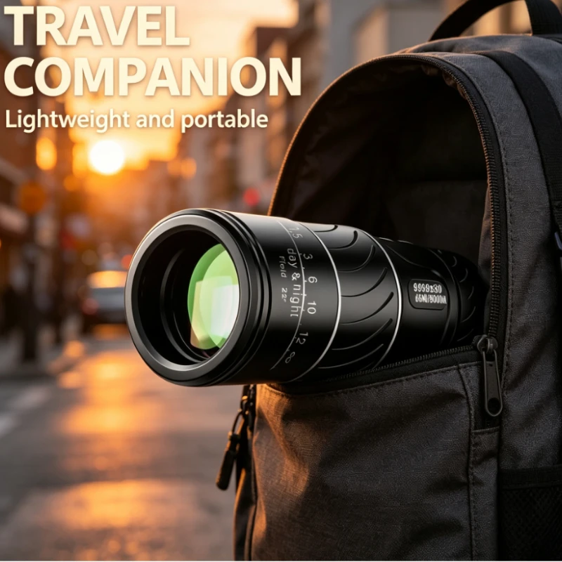 Ultra HD Monocular Telescope High Power Moon Viewing Low Light Phone Photo Outdoor Telescope