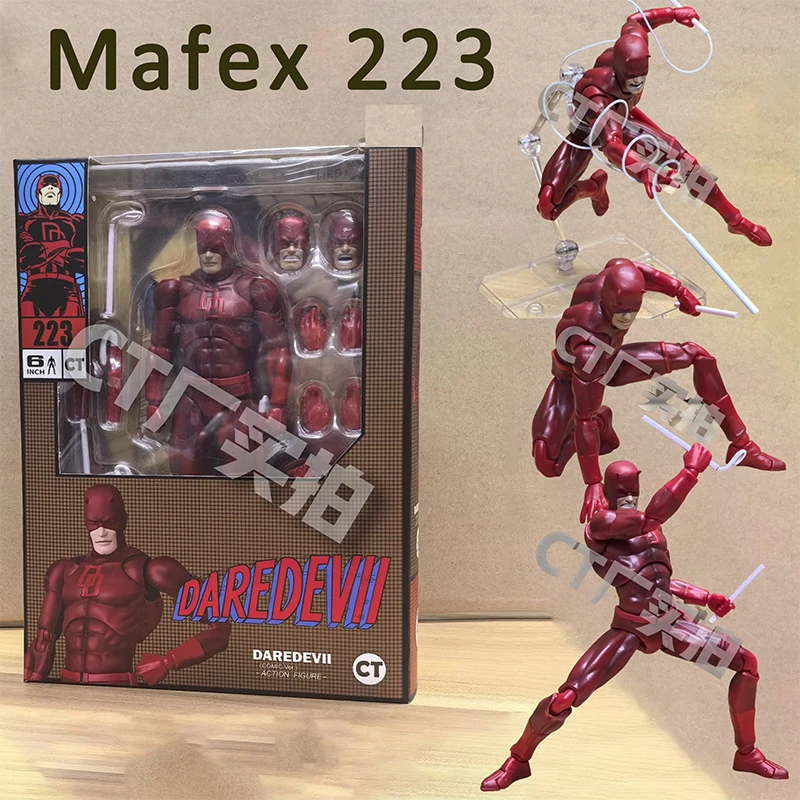 

Mafex 223 Daredevil Action Figure Ct Toys Shf Daredevil Comic Figures Born Again Statue Collection Model Boy Toy Helloween Gifts