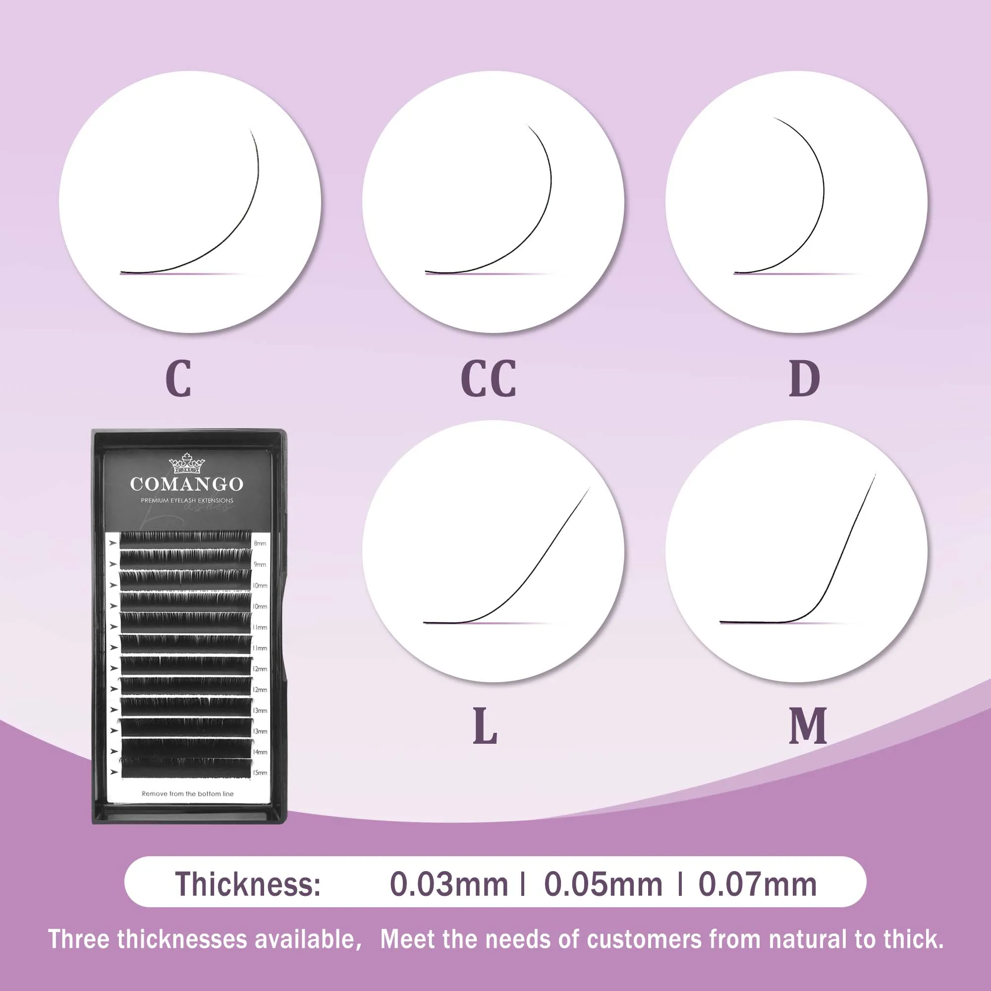 upgrade classic individual C/D/CC/M/L eyelashes extensions 12rows/tray premium matte black single root lashes for beginners