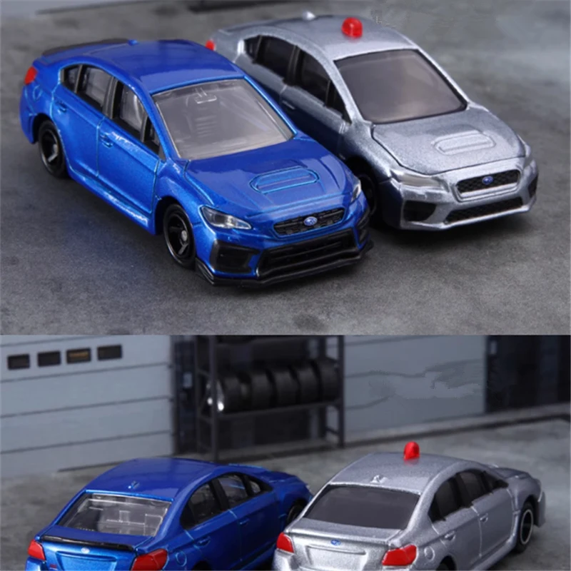 Takara TOMY 스바루 시리즈 STI BRZ Forester IMPREZA WRX 합금 럭셔리카 로고 모델, 다이캐스트 레이싱 카 차량 모델 시뮬레이션 장난감