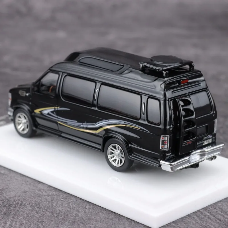 MK 1/64 Ford E350 APAxpo Liga Veículo de Motor Brinquedo Fundição de Modelo de Metal Coleção Menino Presentes de Natal