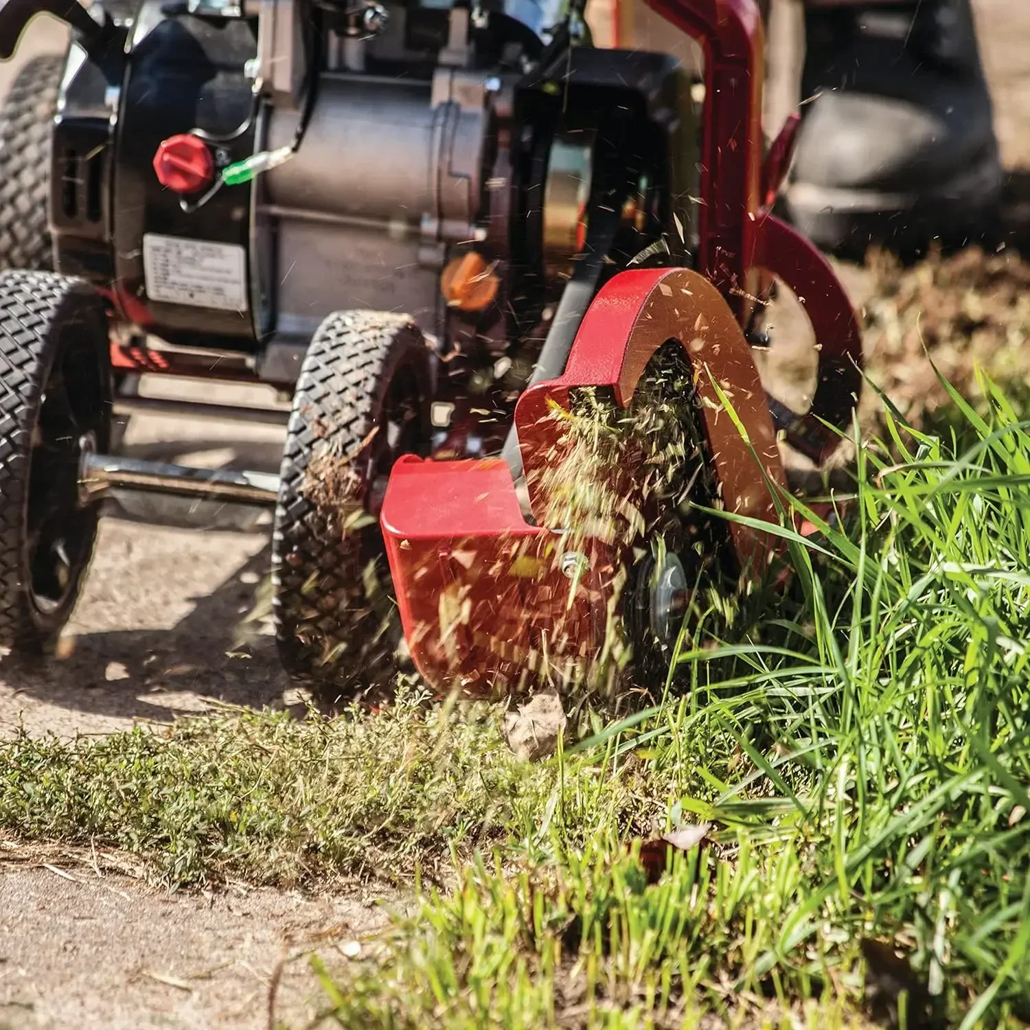 41273 79cc 4-Cycle Walk-Behind Edger, The 79cc Viper Engine Spins A Tri-tip Steel Blade At 3400 RPMs Red/Black