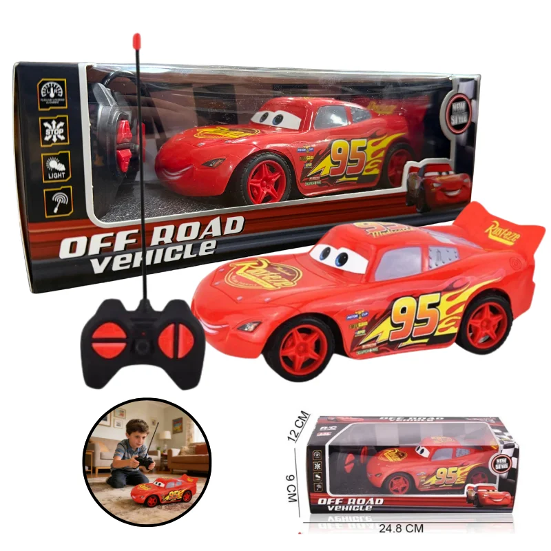 High Quality Anime Pixar Cars 3 Electric Toy Car Lightning Mcqueen Remote Control Children Toy Simulation Racing Birthday Gifts