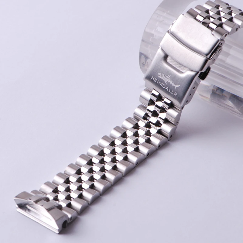 Watch Parts Solid 20mm Width Stainless Steel SBDX001 Diver Watchband Deployment Clasp Suitable For Heimdallr MM300 Case