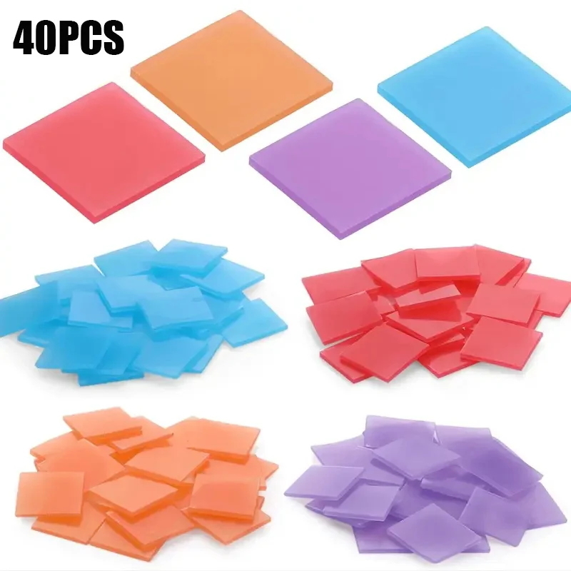 40Pcs Diamond Painting Wax Clay, Nail Art Pick Wax Mud, DIY Diamond Painting Craft Tool Accessories
