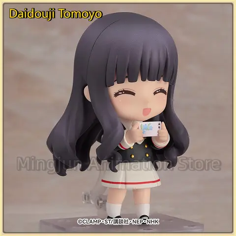 Original Genuine Cardcaptor Sakura 10cm Daidouji Tomoyo Movable Desk Model Doll Collection Toy Birthday Gift