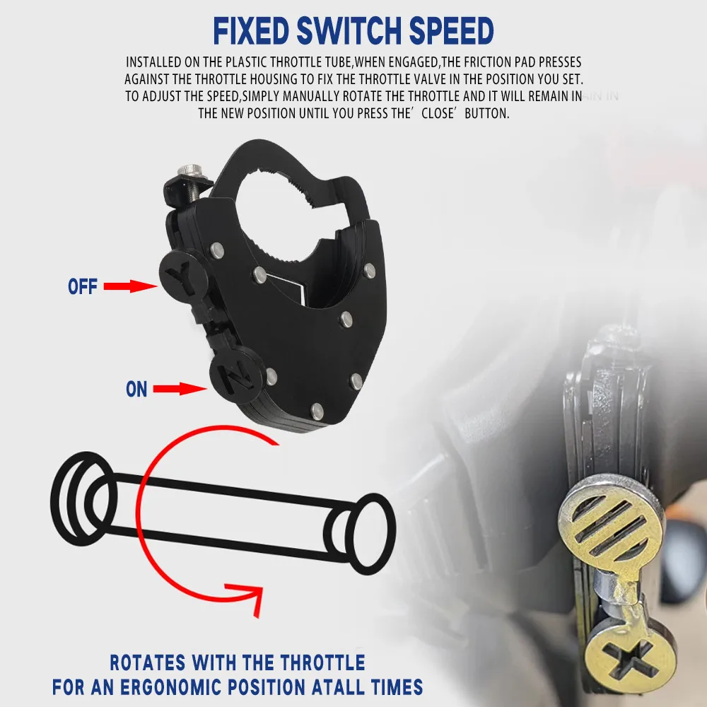 Control de Crucero Universal para motocicleta, Kit de Asistencia de bloqueo del acelerador, manillar superior e inferior para BMW, KTM, Suzuki, Yamaha, Honda, Control de velocidad