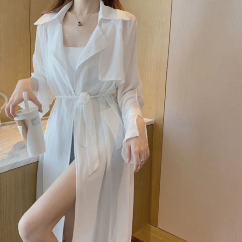 

Long Shirts Sun Protection Clothes Women's New Spring Summer Anti-Ultraviolet Cardigan Coat Female Long-Sleeved Sunscreen Tops