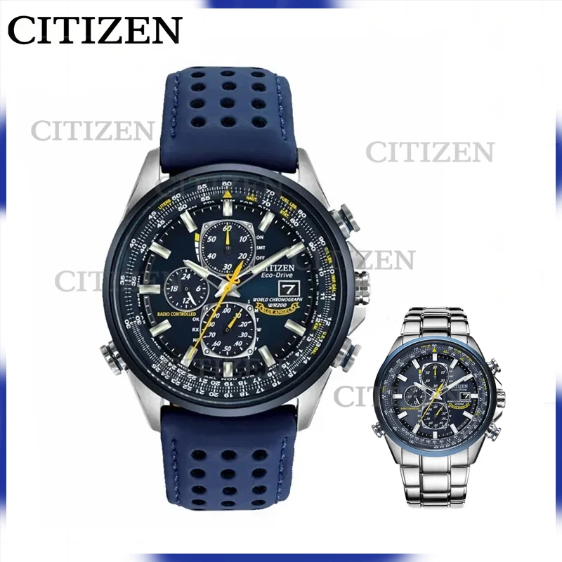 Citizen Watches for Men Genuine Blue Angels Date Display Waterproof Luminous Ecology-Drive Fashion Original Men\'s Watch