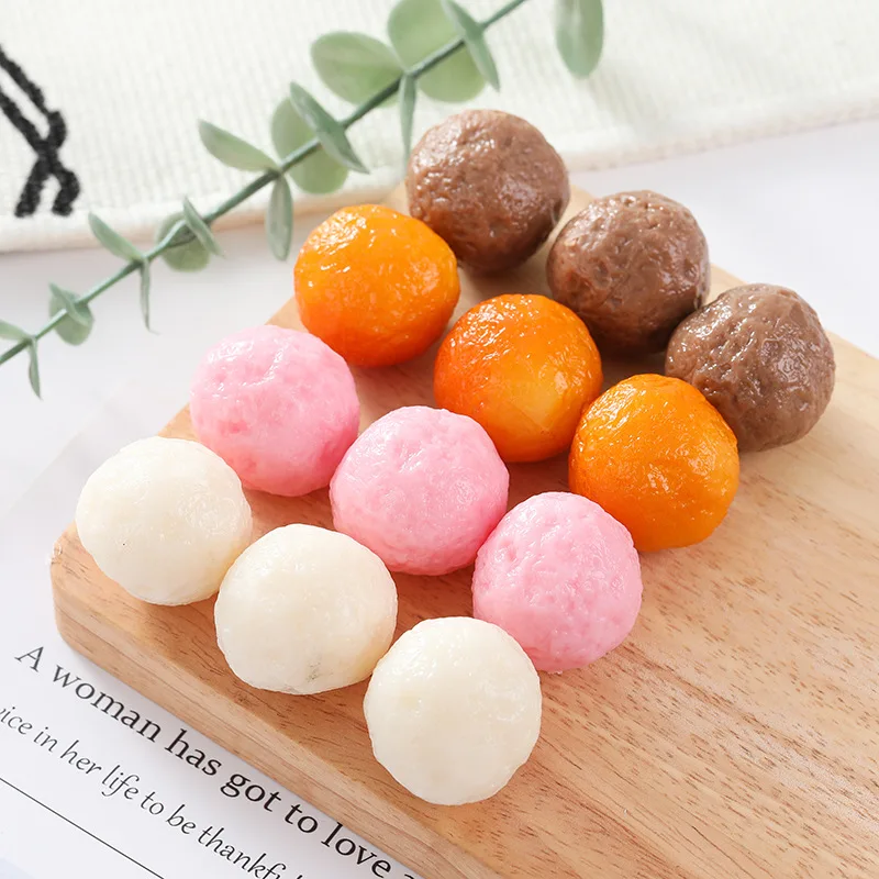 Simulation Chinese Food Fish Beef Ball Model Delicious Hot Pot Ingredients Meatballs Shrimp Balls Decorative Props