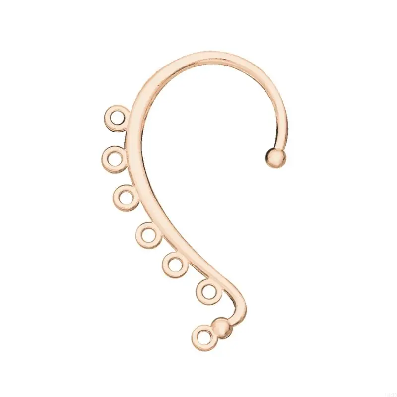 U13D Ear Wrap Crawler Hook Earrings for Women Girls Bar Piercing Ear Cuffs Simple Unique Earring